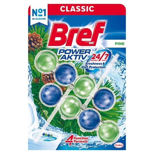 Bref Power Aktiv Pine Forest tuhý WC blok 2 x 50 g