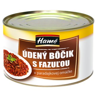 Hamé Údený bôčik s fazuľou v paradajkovej omáčke 400 g