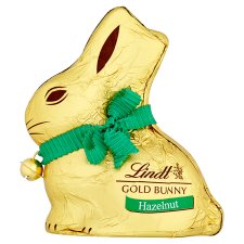 Lindt Gold Bunny Hazelnut Hollow Figures from Milk Chocolate and Crushed Nuts 100 g