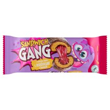 Sandwich Gang Honey Soft Pastry with Fruit Filling with Blueberries in Chocolate 40 g
