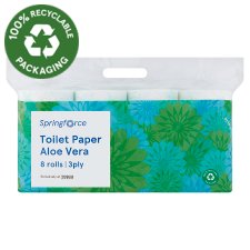 Springforce Toilet Paper Aloe Vera 3 Ply 8 Rolls