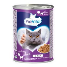 PreVital Complete Food for Adult Cats with Turkey and Lamb in Jelly 415 g