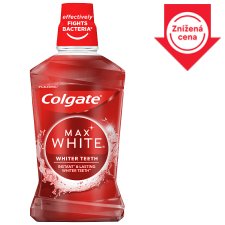 Colgate Max White Whiter Teeth bieliaca ústna voda bez alkoholu 500 ml