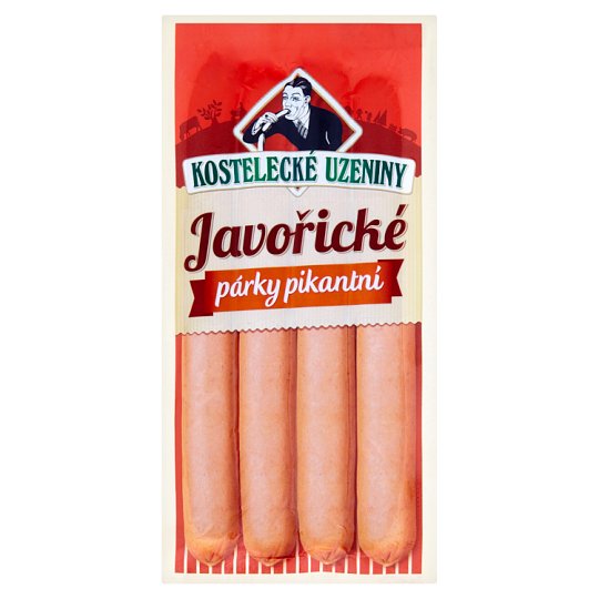 Kostelecké Uzeniny Javořické párky pikantné 0,180 kg