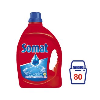 Somat Classic Gel tekutý prostriedok na automatické umývanie riadu 80 praní 2 l