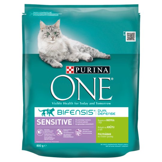 Purina ONE Sensitive bohaté na morku a ryžu 800 g