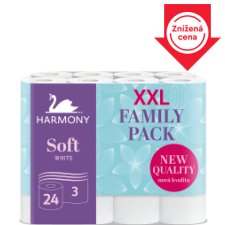 Harmony Soft White XXL toaletný papier 3 vrstvy 24 ks