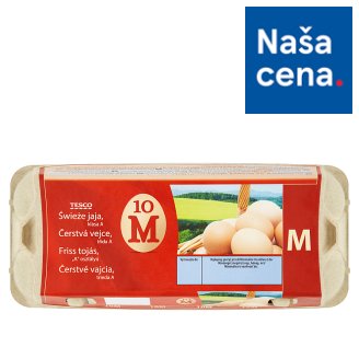 Tesco Čerstvé vajcia M 10 ks