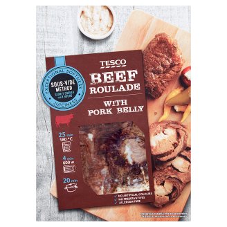 Tesco Pomaly varená hovädzia roláda s bravčovým bokom 0,350 kg