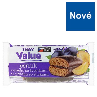 Tesco Value Perník s náplňou so slivkami 60 g