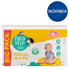 Fred & Flo Ultra Dry Nappies Maxi 4 8-14 kg 100 pcs