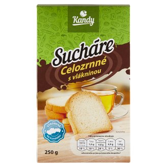 Tesco Sucháre celozrnné s vlákninou 250 g