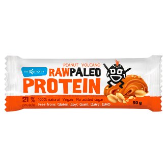 MaxSport Paleo Raw proteínová tyčinka s arašidovým maslom a vulkanickou soľou 50 g