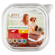 Tesco Pet Specialist Pate with Beef and Chicken 300 g