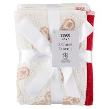 Tesco Home Gingerbread Guest Towels 40 x 60 cm 2 pcs