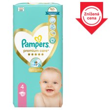 Pampers Premium Care Size 4, Nappy x52, 9kg-14kg