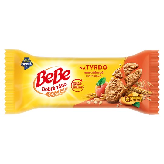 Opavia Bebe Dobré ráno Na tvrdo s marhuľami 50 g