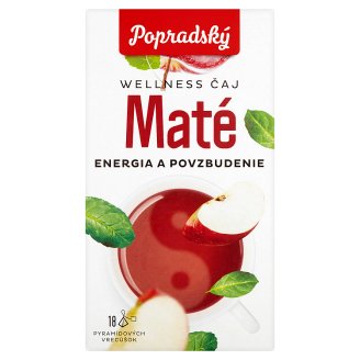 Popradský Wellness Čaj maté energia a povzbudenie 18 x 2 g