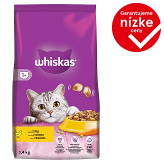 Whiskas Chutné plnené granule s kuracím 1.4 kg