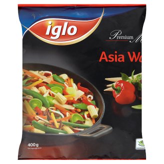 Iglo Asia Wok zmes zeleniny a jedlých húb hlbokozmrazená 400 g