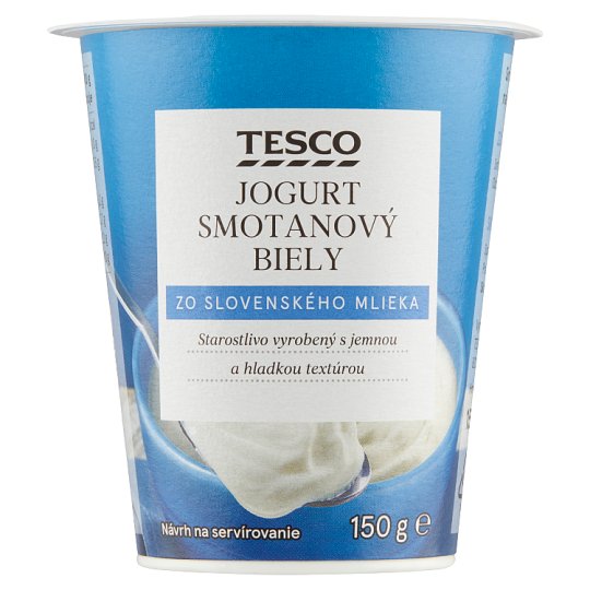 Tesco Smotanový jogurt biely 150 g