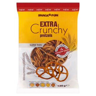 Snack&Fun Extra Crunchy solené praclíky 130 g