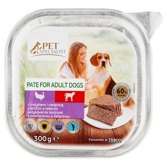 Tesco Pet Specialist Pate with Turkey and Veal 300 g Tesco Groceries