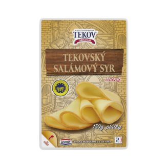 TEKOVSKÝ SALÁMOVÝ SYR údený plátky 150 g