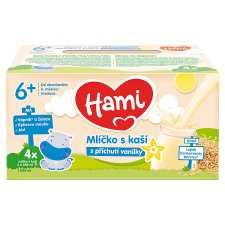 Hami Milk with Porridge with Vanilla Flavor from the End of the 6th Month 4 x 250 ml (1000 ml)
