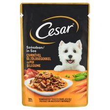 Cesar Kompletné mokré krmivo pre dospelé psy s kuracím a zeleninou 100 g