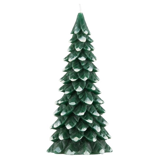 Tesco Belonging Christmas Tree zelená sviečka Tesco Potraviny