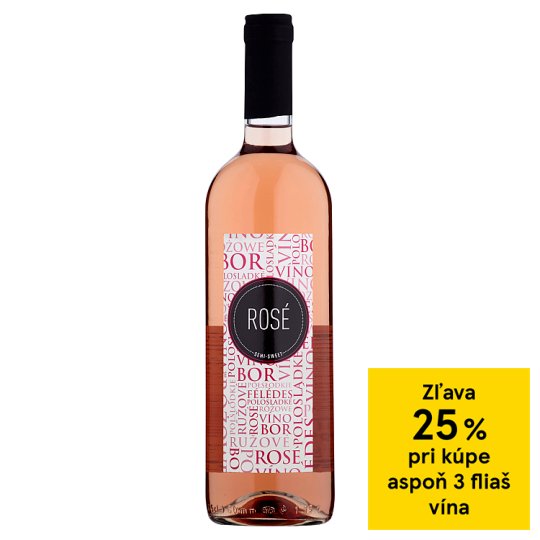 Víno ružové polosladké 750 ml