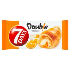 7 Days Double Croissant with Vanilla Flavour and Orange Fillings 60 g