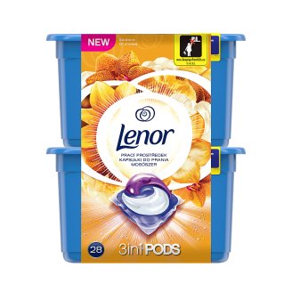 Lenor Pracie Kapsuly Shimmering Silk Orchid, 28 Praní