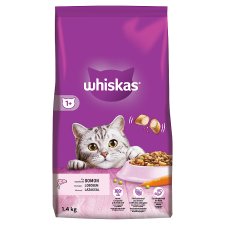 Whiskas 1+ s božským lososom 1,4 kg