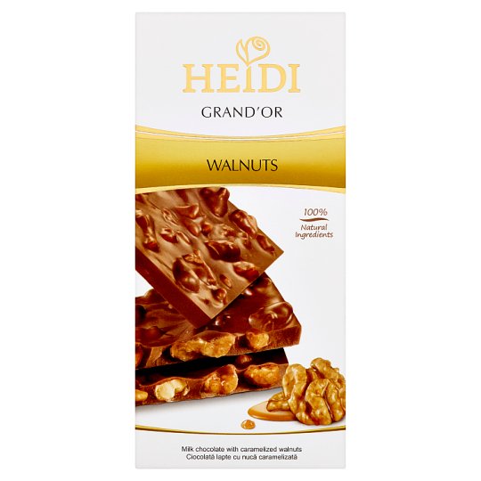 Heidi Grand'or Mliečna čokoláda s karamelizovanými vlašskými orechmi 100 g