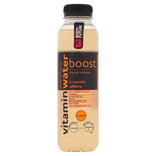 Body&Future Vitamin Water Boost vitamínová voda pomaranč-citrón 400 ml