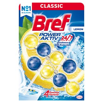 Bref Power Aktiv Lemon tuhý WC blok 2 x 50 g