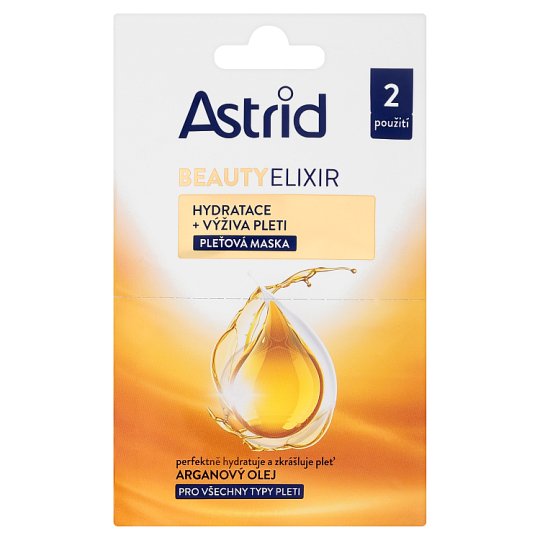 Astrid Beauty Elixir Hydratačná a vyživujúca pleťová maska 2 x 8 ml