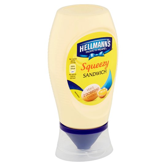 Hellmann's Squeezy Sandwich Majonézová omáčka 250 ml