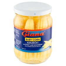 Giana Baby Corn in Sweet and Sour Brine 340 g