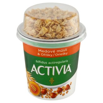 Danone Activia Biela - biely jogurt a medové müsli s lieskovými orieškami 170 g