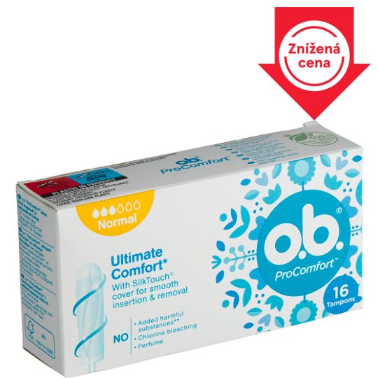 O.B.® ProComfort Tampons Normal 16 pcs - Tesco Groceries