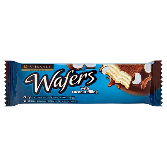 Ryelands Chocolates Wafers with Coconut Filling in Milk Chocolate 40 g