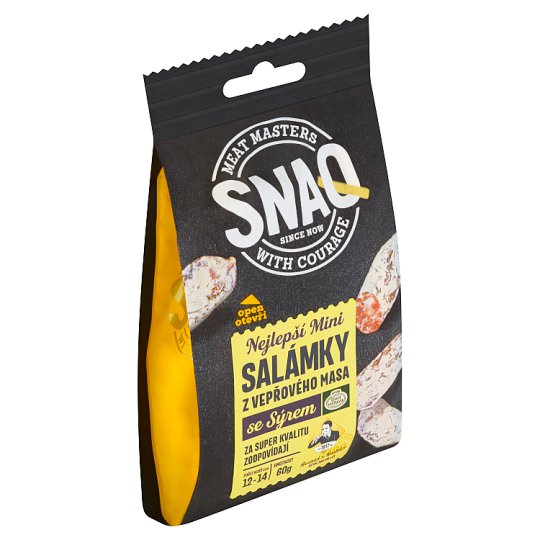 Snaq Mini salámky so syrom Gran Moravia 60 g