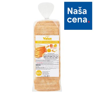 Tesco Value Chlieb toastový svetlý 500 g