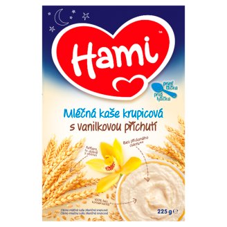 HAMI Mlieča kaša na dobrú noc krupicová bez pridaného cukru 225 g