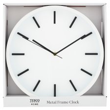Tesco Home Metal Frame Clock