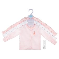image 1 of F&F 3 Pack Girls Pink Sleepsuit Size 6 To 9 Months