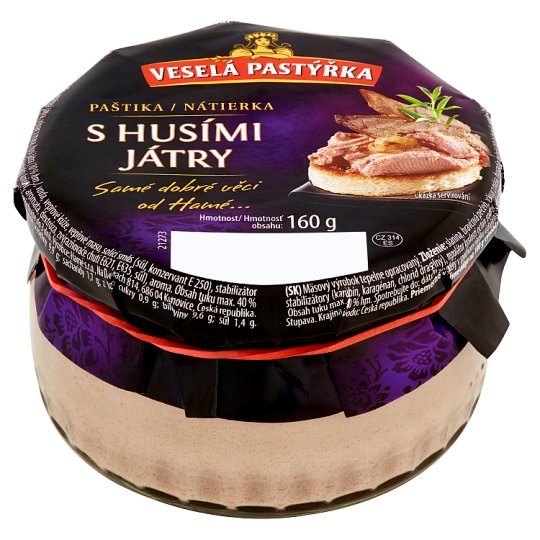 Veselá Pastýřka Nátierka s husacou pečeňou 160 g